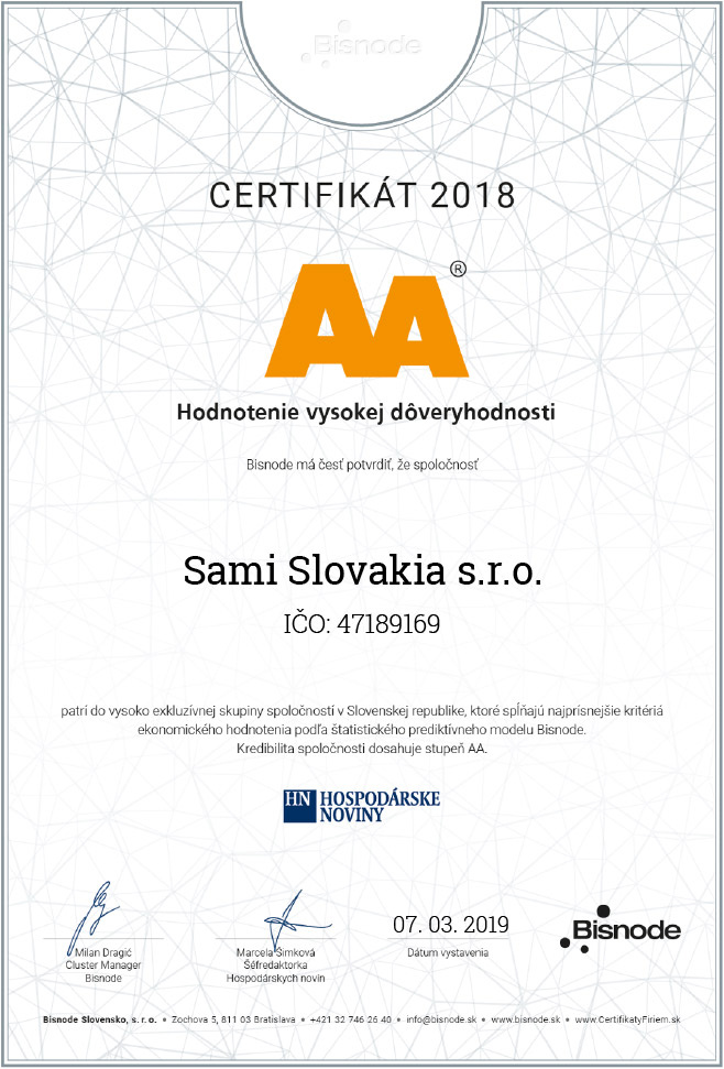 Certifikáty Certifikáty